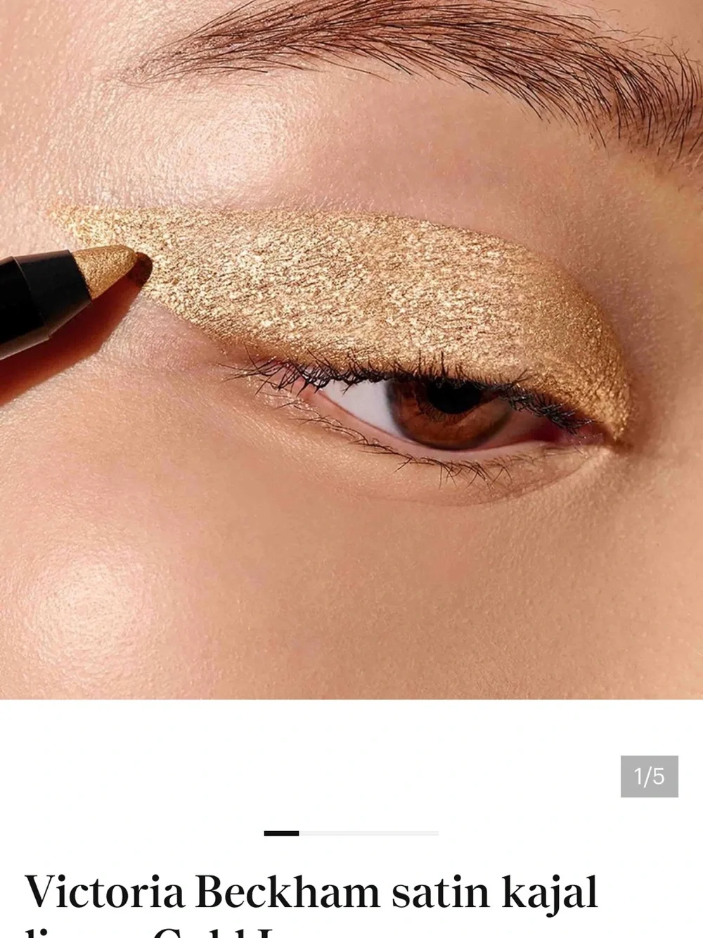 Victoria Beckham Satin Kajal Liner — Shimmering Gold